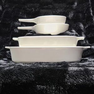 4 Pc CorningWare Set in Classic White